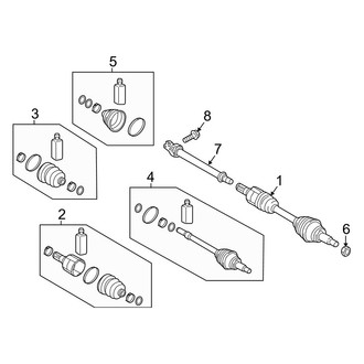 Hyundai OE - Front Suspension - Drive Axles (Hybrid Blue / Hybrid Limited / Hybrid SEL)