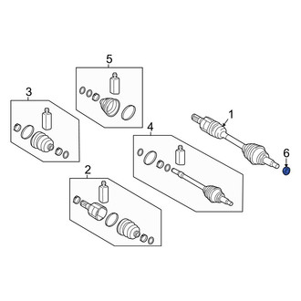 Hyundai OE - Front CV Joint Nut