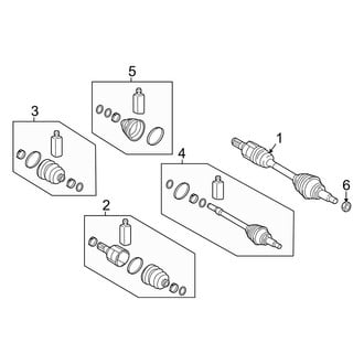 Hyundai OE - Front Suspension - Drive Axles (Electric), (Electric Limited / Electric SE)