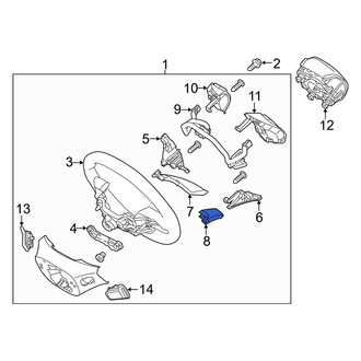 Hyundai OE - Front Left Lower Steering Wheel Trim