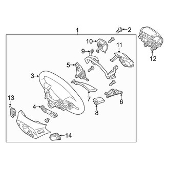 Hyundai OE - Steering Wheel & Trim (Hybrid Blue / Hybrid Limited / Hybrid SEL / Plug-In Hybrid Limited / Plug-In Hybrid SE / Plug-In Hybrid SEL)