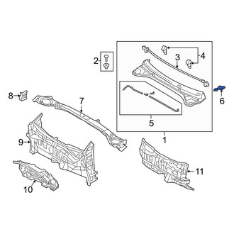 Hyundai OE - Front Left Cowl Side Panel