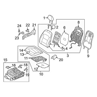 Hyundai OE - Seats & Tracks - Passenger Seat Components (Electric), (Electric Limited)