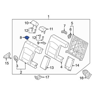 Hyundai OE - Rear Right Folding Seat Latch Release Handle