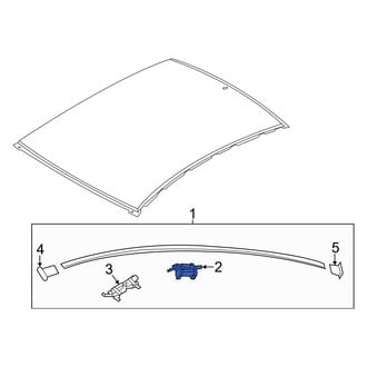 Hyundai OE - Right Roof Drip Molding Clip