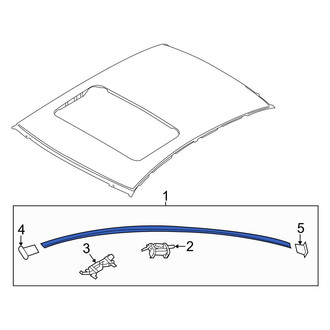 Hyundai OE - Left Roof Drip Molding