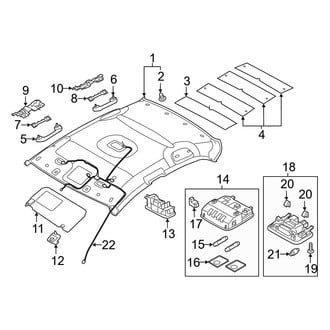 Hyundai OE - Roof - Interior Trim (With Sunroof), (Electric Limited / Hybrid Limited / Hybrid SEL)