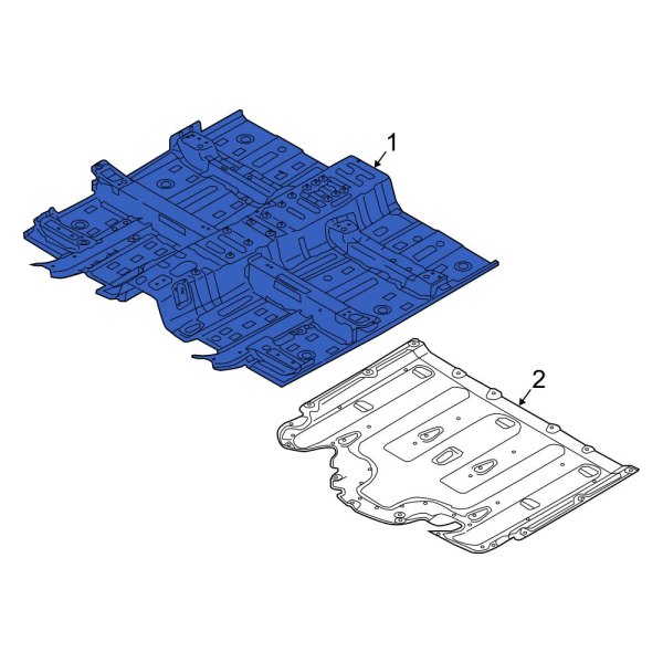 Hyundai OE 65100G7000 Front Floor Pan