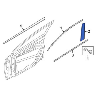 Hyundai OE - Front Left Lower Black Out Tape