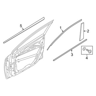 Hyundai OE - Front Door - Exterior Trim