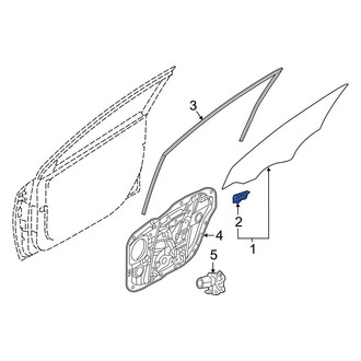Hyundai OE - Door Glass Attaching Clips