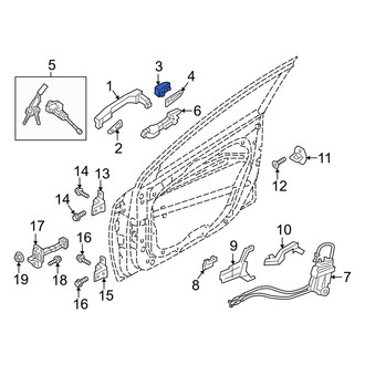 Hyundai OE - Front Left Exterior Door Handle Cover