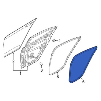 Hyundai OE - Rear Right Inner Door Seal