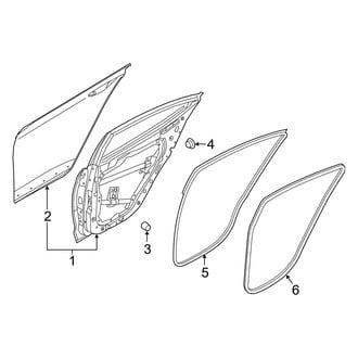 Hyundai OE - Rear Door - Door & Components