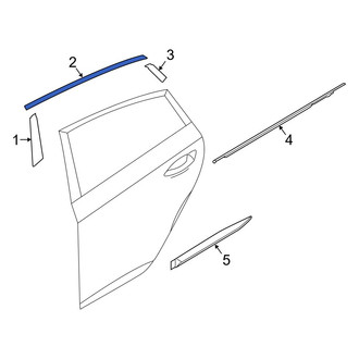 Hyundai OE - Rear Center Right Black Out Tape
