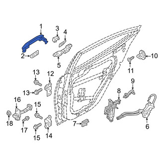 Hyundai OE - Front Right Outer Exterior Door Handle