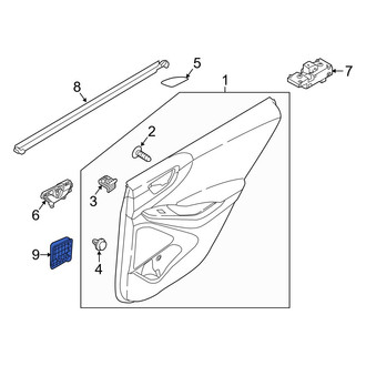 Hyundai OE - Rear Right Door Interior Trim Panel Insulator