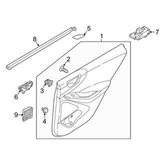 Hyundai OE - Rear Door - Interior Trim