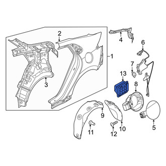 Hyundai OE - Rear Left Quarter Panel Vent