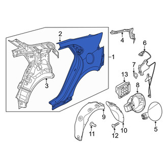 Hyundai OE - Rear Left Outer Quarter Panel