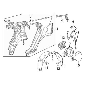 Hyundai OE - Rear Right Quarter Panel
