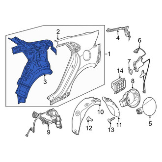 Hyundai OE - Rear Left Outer Quarter Panel