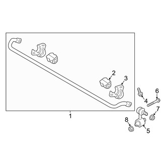 Hyundai OE - Rear Suspension - Stabilizer Bar & Components (Hybrid Blue / Hybrid Limited / Hybrid SEL)