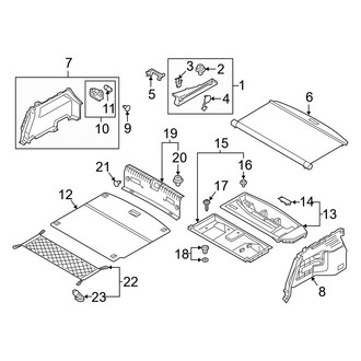 Hyundai OE - Rear Body & Floor - Interior Trim (Electric, Interior Trim Components), (Electric / Electric Limited)