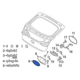 Hyundai OE - Rear Hatch Emblem