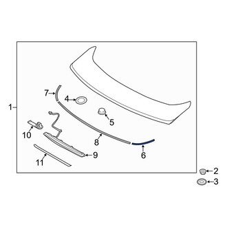 Hyundai OE - Right Spoiler Seal