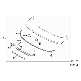 Hyundai OE - Lift Gate - Spoiler