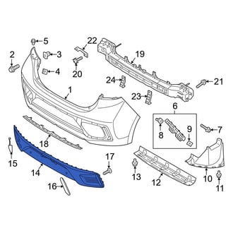 Hyundai OE - Rear Lower Bumper Cover