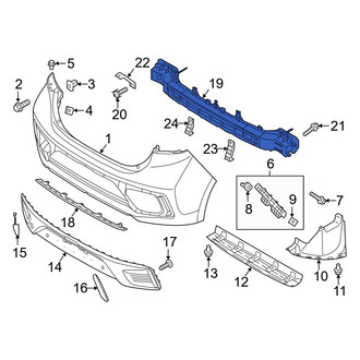 Hyundai OE - Rear Bumper Impact Bar