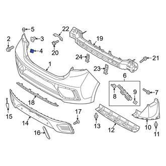 Hyundai OE - Bumper Trim Nut