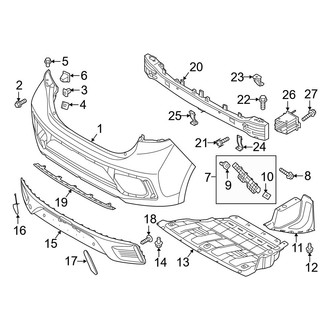 Hyundai OE - Rear Bumper - Bumper & Components (Electric), (Electric / Electric Limited)