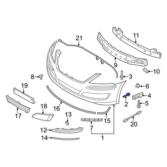 Hyundai OE - Bumper Cover Bolt