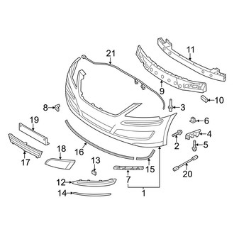 Hyundai OE - Front Bumper - Bumper & Components