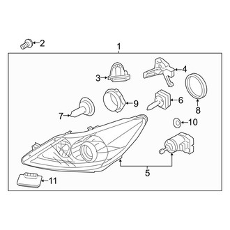 Hyundai OE - Front Lamps - Headlamp Components