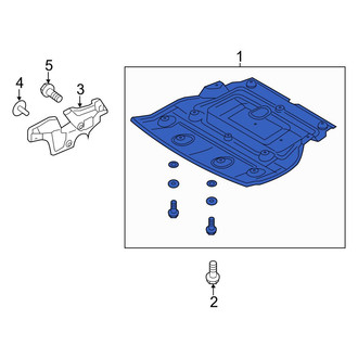 Hyundai OE - Front Radiator Support Splash Shield