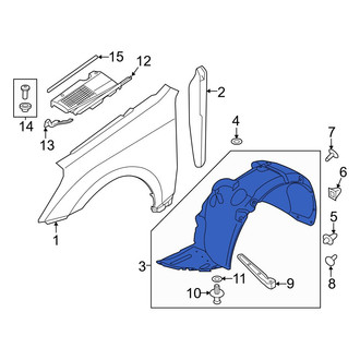 Hyundai OE - Front Right Fender Splash Shield