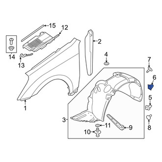 Hyundai OE - Rear Bumper Cover Grommet