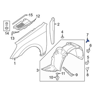 Hyundai OE - Quarter Panel Splash Shield Nut