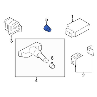 Hyundai OE - Tire Pressure Monitoring System (TPMS) Sensor Nut