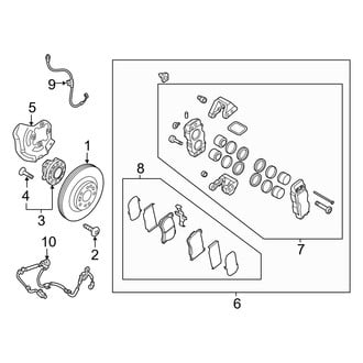 Hyundai OE - Front Suspension - Brake Components