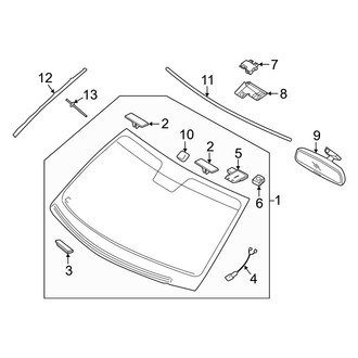 Hyundai OE - Windshield - Glass