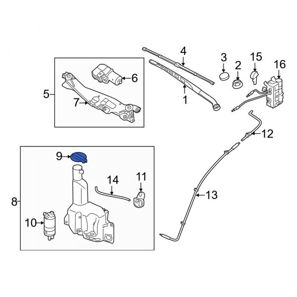 Washer Fluid Reservoir Cap