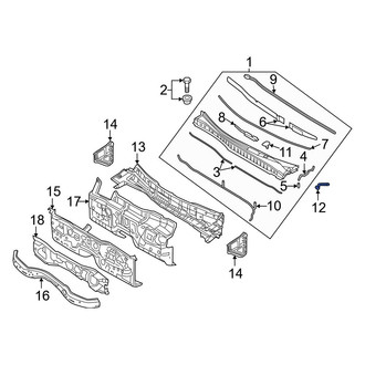 Hyundai OE - Right Cowl Side Panel Seal