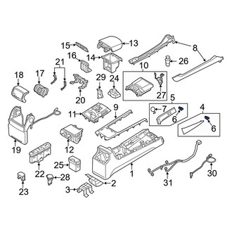Hyundai OE - Console Panel Clip