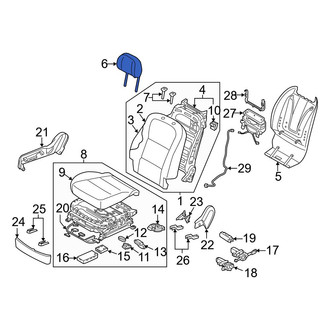 Hyundai OE - Front Right Headrest