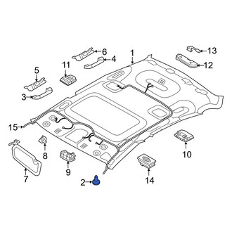 Hyundai OE - Headliner Clip